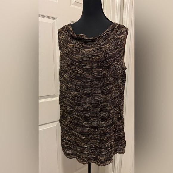 Jones New York Brown Sleeveless Sweater - Picture 1 of 9